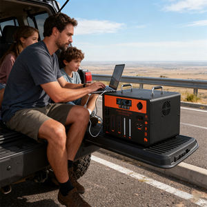 Station d'alimentation portable à onde sinusoïdale pure LiFePO4 XT90 240W, charge rapide, port aviation, entrée solaire 500W, Type-C 65W, 4000+ cycles - Product Image 6