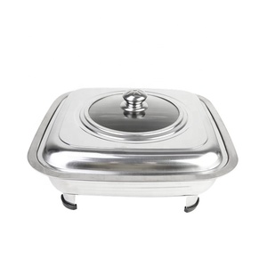Venta al por mayor, buena calidad, servicio de <span class=keywords><strong>buffet</strong></span>, acero inoxidable, cuadrado, calentador de alimentos, catering, frotamiento de platos - Product Image 2