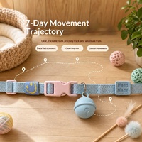 Localisateur GPS pour animaux de compagnie Airtag, collier de positionnement mondial anti-perte, en ABS, étanche, batterie remplaçable, mini pour chats et chiens, avec fonction cartographie