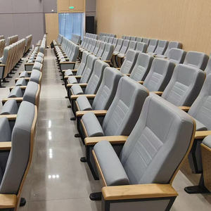 Chaises d'auditorium pliantes en bois modernes avec tablette d'écriture pour l'école, la maison, le bureau, l'église, le <span class=keywords><strong>salon</strong></span>, le cinéma et le théâtre - Product Image 5