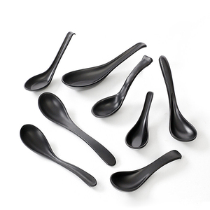 Melamin-Geschirr Schwarz Matt Langlebig Tragbar Leichtgewichtig Fabrik Großhandel Geschirrset Umweltfreundlich Restaurant Unzerbrechlich - Product Image 2