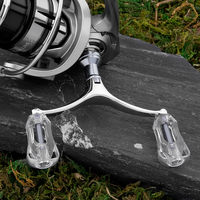 Moulinet de pêche spinning CHILENT 1000-4000, poignée double de rechange en alliage d'aluminium, poignée creuse pliable, plusieurs couleurs, pour bateau et pêche en mer