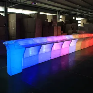 Açık tasarım parlayan Bar gece kulübü işıklı Led mobilya
