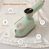 Défroisseur Vapeur Portable à Main |   Alimentation électrique AC 1300W |   Réservoir d'eau de 130 ml |   Utilisation domestique, compacte, pour dortoirs et voyages |   Chauffage rapide |