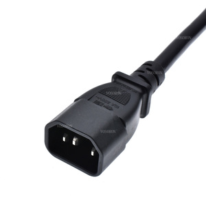 Câble d'alimentation AC VOSORON IEC320 <span class=keywords><strong>C14</strong></span> vers C19, C19 16A vers <span class=keywords><strong>C14</strong></span> <span class=keywords><strong>10A</strong></span>, 1,8 m/5,9 pi, usage industriel - Product Image 4