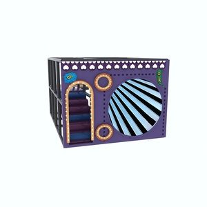 Nouveau design populaire enfants toboggan klaxon sur le thème des manèges amusants en fibre de verre pour aire de jeux intérieure école parc d'attractions éducatif en plastique - Product Image 6