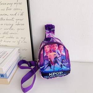 Mini Bolso Bandolera Estilo Coreano para Niñas, Diseño de Dibujos Animados Kpop Demon Hunters, Bolso Infantil Moderno para Niños - Product Image 4