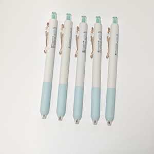 Металлическая ручка-клипса с быстросохнущими чернилами 0,5 мм, стильная, простая, для студентов, канцелярский подарок, ручка с плавным письмом, разноцветные чернила, рекламная, УФ-отверждение - Product Image 1