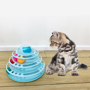 Nouveau Design Interactif En Plastique Pour Animaux de Compagnie Chat Disque Jouet de <span class=keywords><strong>Griffoir</strong></span> de Chat Jouets - Product Image 2