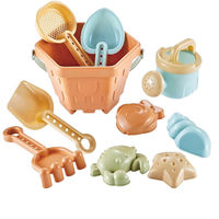 Vente flash : Ensemble de jouets de plage pour enfants avec seau, kit de jeu de bac à sable d'été écologique pour enfants