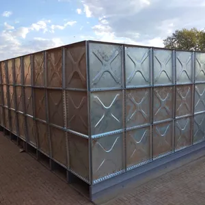 Preslenmiş çelik/HDG/sıcak daldırma galvanizli çelik/1.22mx1.22m çelik su tankı Panel