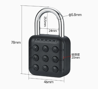 S4A U13 Cadenas intelligent étanche IP67 avec clavier extérieur, serrure électronique à combinaison sans clé, Tuya Smart Lock
