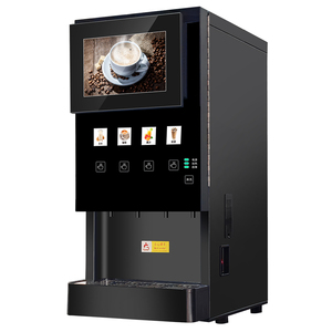 Máquina Expendedora de café instantáneo de metal completamente automática de escritorio personalizable para té con leche - Product Image 1