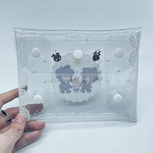 2024 नए फैशनेबल वाटरप्रूफ पीसी मेकअप बैग यात्रा महिला कॉस्मेटिक ब्रश केस पाउच कार्टून पैटर्न पेन पेंसिल आयोजक के साथ - Product Image 5