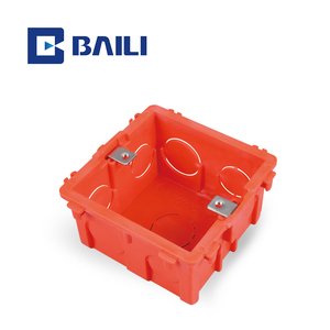 Baili 05-86 type 40H PVC Flush mounting Electrical white switch socket one gang tow gang three gang bottom box junction box