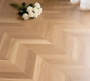 <span class=keywords><strong>Parquet</strong></span> en vinyle SPC Chevron en chêne européen, aspect bois dur, étanche, écologique, à clipser, pour escalier de supermarché - Product Image 2