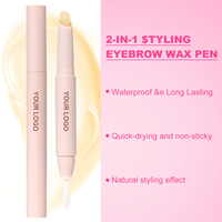 Crayon à sourcils double embout, imperméable, à séchage rapide, non collant, longue tenue, végan, qualité professionnelle, sans cruauté