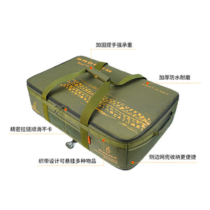 Juego de organizadores de viaje de ocho piezas, portátil de gran capacidad para viajes de negocios, camping, uso al aire libre, verde militar - Product Image 1