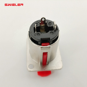 <span class=keywords><strong>Hifi</strong></span> 3 pôles 6.35mm <span class=keywords><strong>prise</strong></span> Jack connecteur femelle presse verrouillage 3pin 6.35 Jack stéréo carré montage sur panneau adaptateur <span class=keywords><strong>prise</strong></span> 6.35mm <span class=keywords><strong>prise</strong></span> - Product Image 4