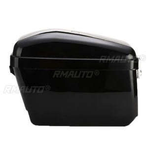1 Paire de Sacoches Latérales Universelles 30L Noir/Blanc pour Moto, Valises Rigides pour Réservoir, Sacoche de Selle Cruiser pour Harley Honda - Product Image 4