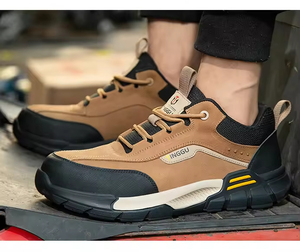 Chaussures de travail résistantes à l'usure pour chantier de construction, imperméables, antidérapantes, confortables, chaudes, chaussures de randonnée et de sport pour hommes - Product Image 4