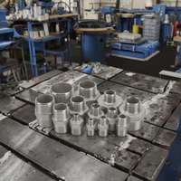 Écrous tubulaires allongés en acier inoxydable M3 M4 M5 M6 M8, usinés CNC, avec filetage interne, manchon de couplage cylindrique