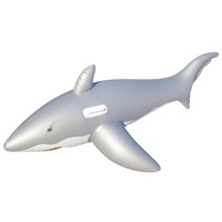 Requin blanc gonflable en PVC durable, jouet aquatique pour enfants, animaux marins en plastique, flotteur pour piscine