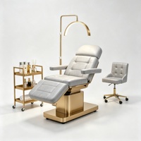 Fauteuil de soin esthétique réglable en cuir PU avec éponge haute densité pour cils, tatouage, soins du visage, salon d'esthétique et usage médical