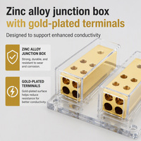 Bloc de distribution d'alimentation haute qualité 4 AWG avec sortie 8 AWG pour autoradio et répartiteur audio