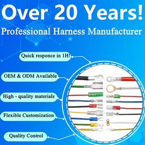 Пользовательские обжимные Клеммы 1-2, кольцевые наконечники O-типа, гнездовые, круглые перемычки, кабельные батарейки в сборе ODM OEM, жгут проводов - Product Image 6