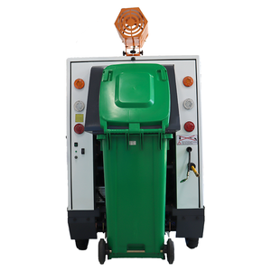 Mini balayeuse électrique de voirie <span class=keywords><strong>Hippo</strong></span> MH230B-1 avec bac à déchets arrière pour poubelle de 240L - Product Image 2
