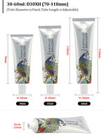 Tube cosmétique en plastique ABL personnalisé D30 30ml-60ml, emballage vide rechargeable laminé pour dentifrice avec bouchon à vis