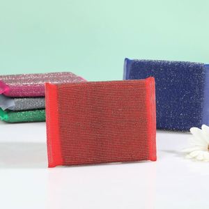 Éponge de nettoyage de cuisine personnalisée anti-rayures éponge grillagée en acier inoxydable à usage intensif éponges à récurer pour la vaisselle - Product Image 4