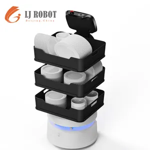 روبوت تقديم بأداة ذكاء اصطناعي قابل للبرمجة روبوت نادل أو نادل للبيع للمطاعم