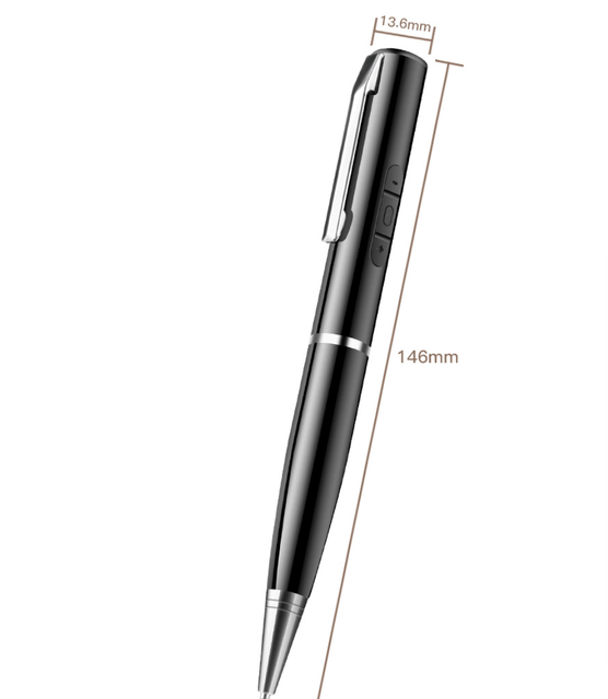 SK-029 Metal Pen Voice Activated Digital Voice Recorder Long Time Recording Mini Design Built-in 16GB Memory USB WAV/MP3/WMA