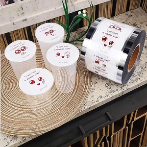 In Stock High Quality Sealing Membrane Waterproof <b>Bubble</b> Tea Cup Sealing Film Cpp/pet Plastic Stretch <b>Roll</b> Film - Product Image 1