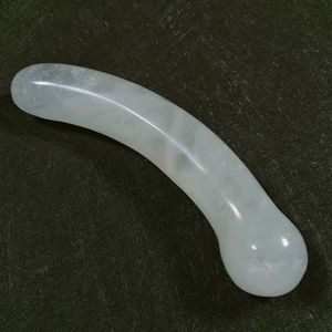 Made in China Schwarzer Obsidian <span class=keywords><strong>17</strong></span>-18cm Zauberstab für Frauen Körper massage Straight Stick - Product Image 5