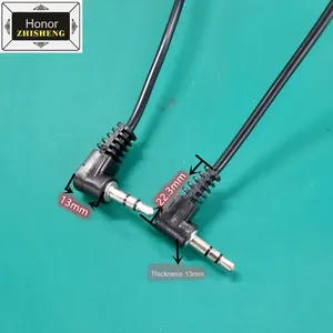 เสื้อแจ็กเก็ตสองช่อง3.5ตัวผู้กับตัวผู้สาย <span class=keywords><strong>AUX</strong></span> สเตอริโอ<span class=keywords><strong>สอง</strong></span>ช่องสัญญาณ PVC ชุบทองสำหรับเครื่องเสียงรถยนต์คอมพิวเตอร์โทรศัพท์ - Product Image 4