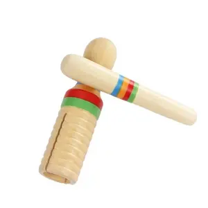 Деревянный скребок Инструмент для детей мальчиков девочекмалыш Детские музыкальные игрушки От 1 до 5 лет в области образования
