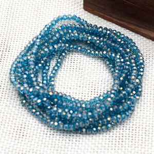 2mm Plating Faceted Rondelle Crystal Glass <strong>Beads</strong> for Jewelry Making Loose Glass Seed <strong>Beads</strong> Factory <strong>Wholesale</strong> Crystal <strong>Beads</strong> - Product Image 4