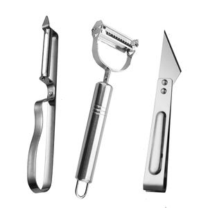 سكين تقشير وذبذب الجزر، مقشرة الفواكه والخضروات مصنوعة من الفولاذ المقاوم للصدأ متعددة الاستخدامات زهيدة الثمن - Product Image 5