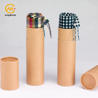 Boîte cylindrique en carton personnalisée avec logo pour sous-vêtements, chaussettes, écharpes et t-shirts – Vente en gros