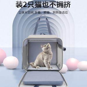Pet <b>Carrier</b> <b>Backpack</b> Transparent Large Capacity For <b>Cats</b> And Small Dogs Outdoor Travel <b>Backpack</b> With Mesh Ventilation - Product Image 3