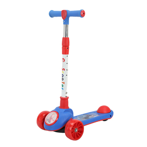 Modern Kids Seated Scooter with Three <b>Wheels</b> Foldable Design <b>Plastic</b> Body Height Adjustable & Light Included for Outdoor Fun - Product Image 4