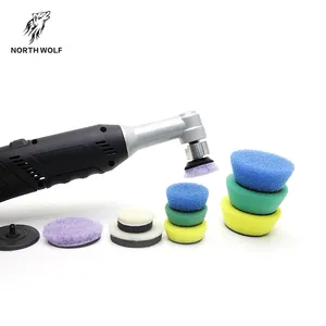 Produsen Grosir Mini Polisher Utara Serigala Cuci Mobil Mini Polishing Buffer Set 1 "2"