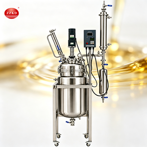 50L Explosion-Proof Motor <b>Jacketed</b> Reaction Kettle Chemical Mixing Reactor Vessel Tank Lab Stainless Steel Chemical Reactor - Product Image 1