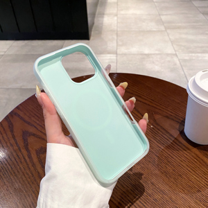 Custodia Magnetica 2-in-1 Opaca Monocolore con Ricarica Wireless per <span class=keywords><strong>iPhone</strong></span> 17 Pro Max 16 15 14 13 <span class=keywords><strong>12</strong></span>, <span class=keywords><strong>Cover</strong></span> <span class=keywords><strong>Protettiva</strong></span> Posteriore - Product Image 2