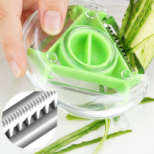 Multifunzione verdura frutta 3 In 1 funzione affettatrice magica frutta pelapatate utensile da cucina In acciaio inox taglio di verdure - Product Image 3