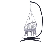 Support de hamac en acier robuste extérieur intérieur support de chaise balançoire en forme de C