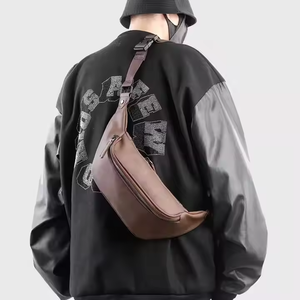 Bolsos de Diseñador al por Mayor para Mujer, Bolsa de Viaje Deportiva para Exteriores, Riñonera Vintage Negra de PU, Bolsa Cruzada Unisex - Product Image 2